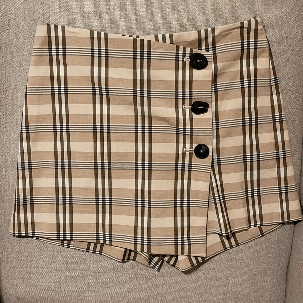 Mango plaid skort